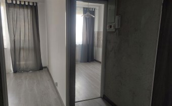 widok z przedpokoju na pokój i kuchnię